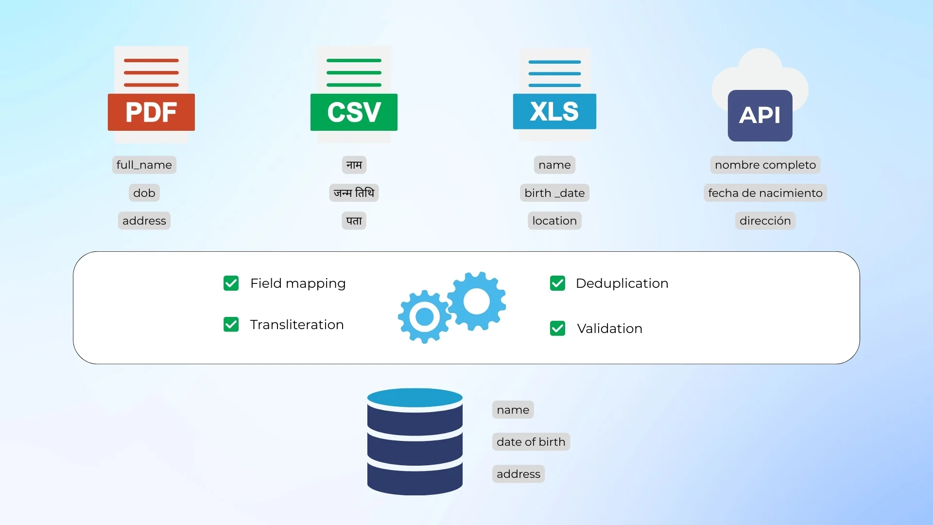 Managing data from multiple vendors for IDV platforms